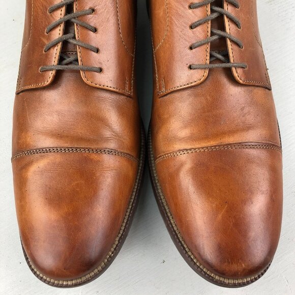 Cole Haan Men\'s Size 11M Benton II Brown Leather Cap Toe Oxfords Dress Shoes main image 7